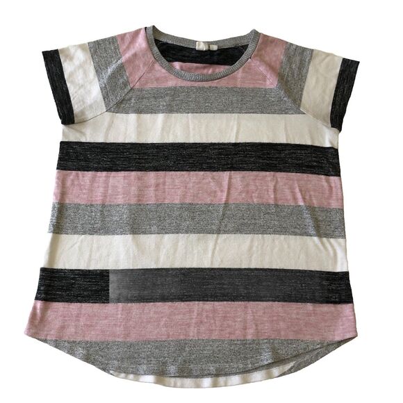 Gap Women’s Short Sleeve Striped Top Sweater Size Large - Picture 1 of 12